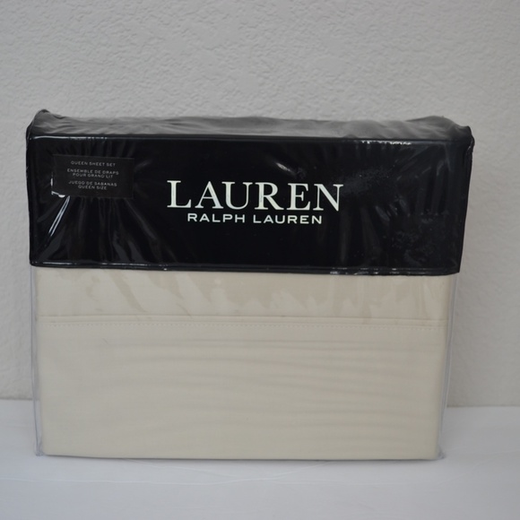 Ralph Lauren Oat Dunham Queen Sheet Set